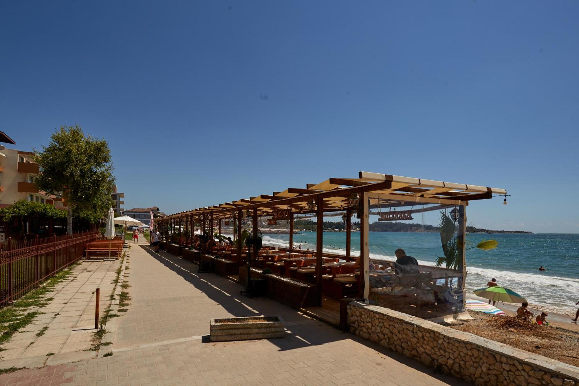 Luxury First Line Apartment With Pool By The Sea Nesebar Exterior foto